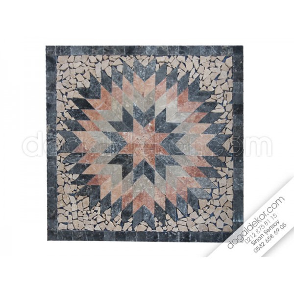 90 x 90 Mozaik Göbek Dekor-DT1040